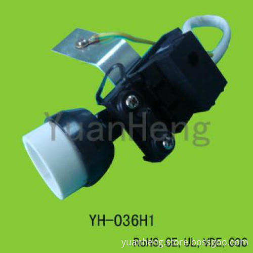 GU10 Lamp holder with junction box and bracket